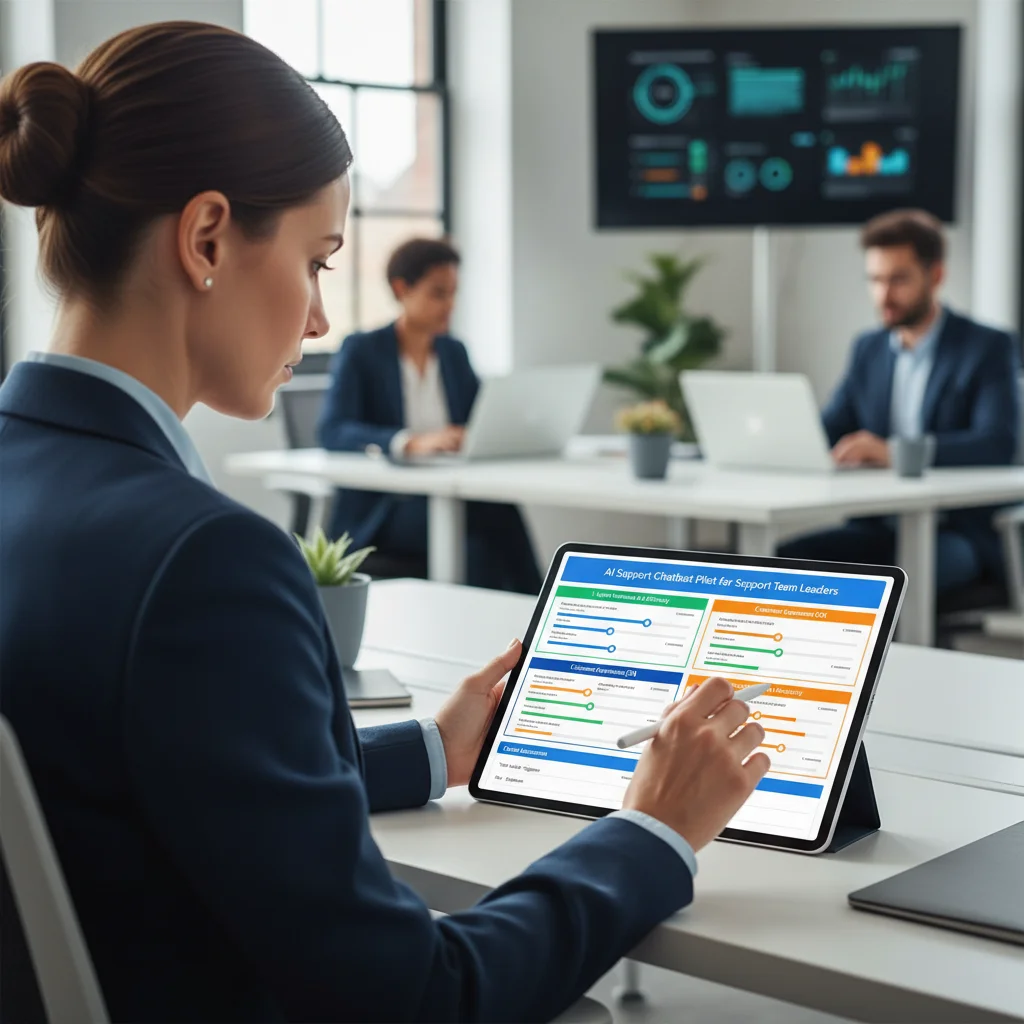 AI support chatbot pilot scorecard for support team leaders measuring agent workload, customer experience, and resolution quality